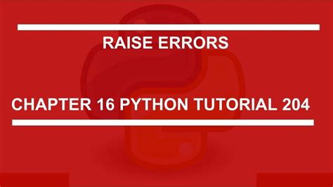 Raise Error And Stop Python