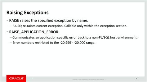 Raise Exception And Continue Oracle