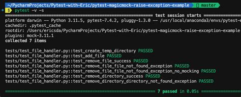 Raise Exception Python Mock