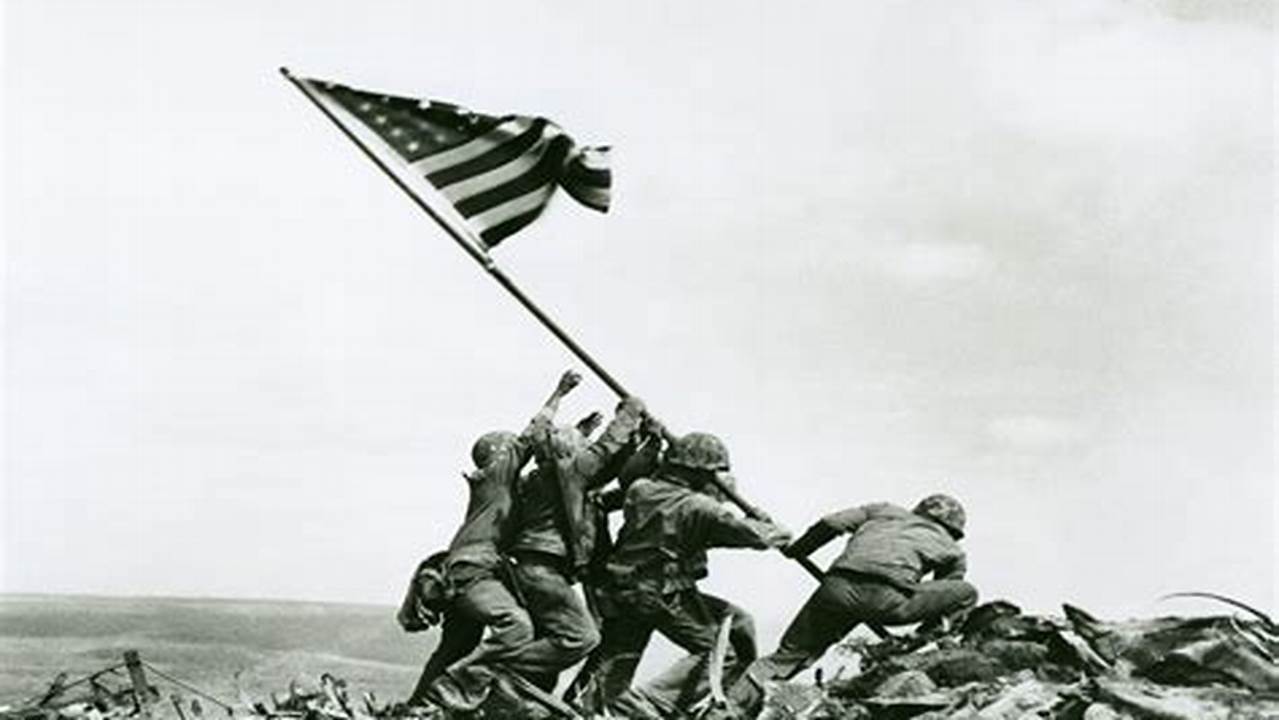 Unveiling the Legacy of "Raising the Flag on Iwo Jima" Wallpaper