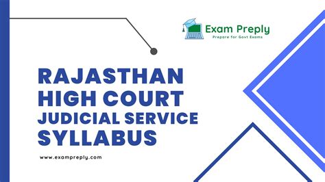 rajasthan judicial service syllabus