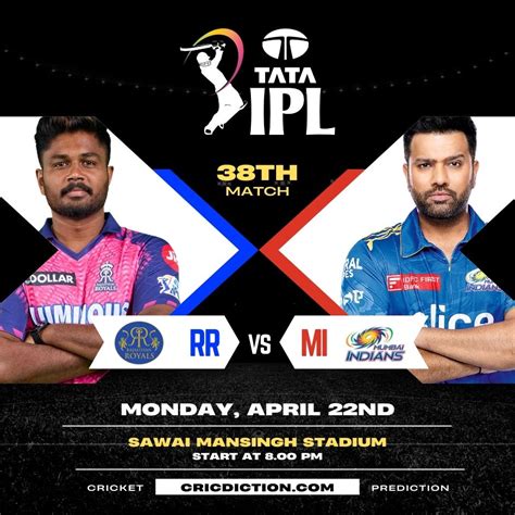 rajasthan royals vs mumbai indians matches