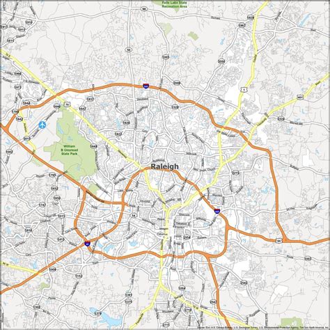 Raleigh NC Map