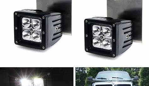Ram 1500 Led Cube Fog Lights 201318 Dodge RAM Dual 20W CREE LED Pods Light