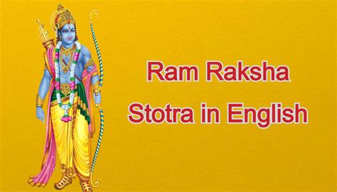 ram raksha stotra english translation