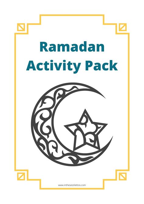 Ramadan activity pack worksheet printable download Ramadan activities