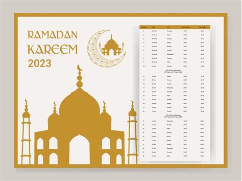 ramadan calendar 2023