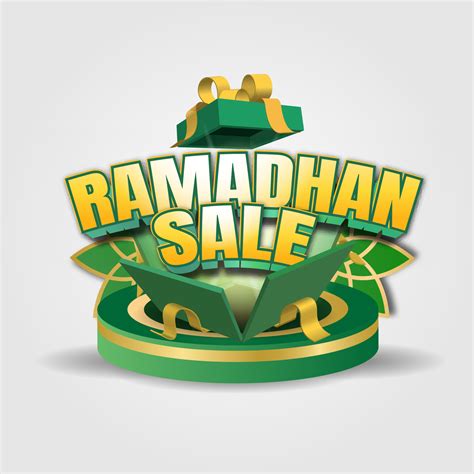 Ramadhan Sale Background With Red Badge And Ribbon 1217520 Vector Art at Vecteezy