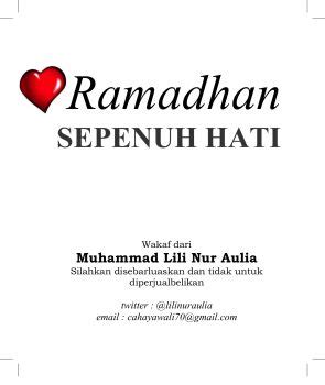 Download (PDF) Buku Sukses Ramadhan Bersama Kiai Ma'ruf Khozin