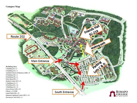 ramapo college of new jersey campus map