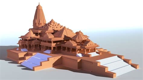 ramar temple ayodhya 3d