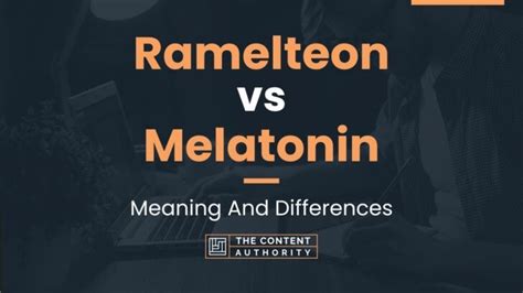ramelteon vs melatonin reddit