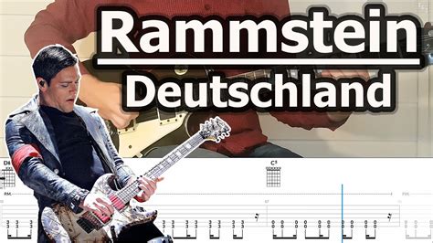 rammstein deutschland guitar pro