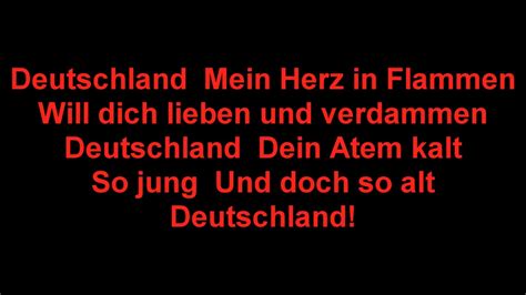 rammstein lied deutschland text