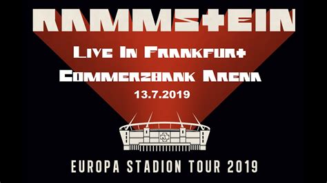 rammstein tickets frankfurt