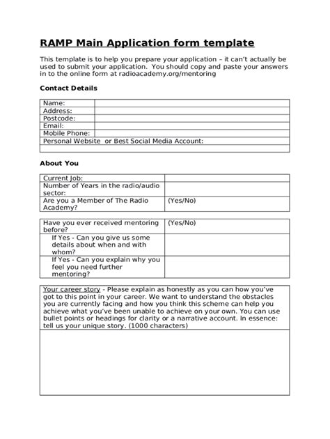Ramp Application Examples