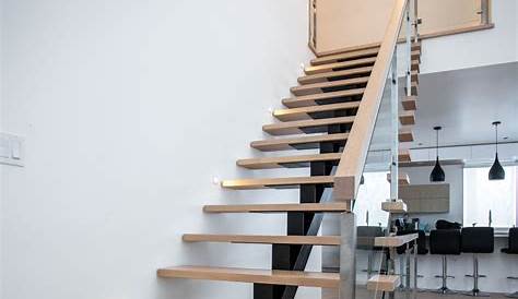 Rambarde bois, verre et métal Stair railing design