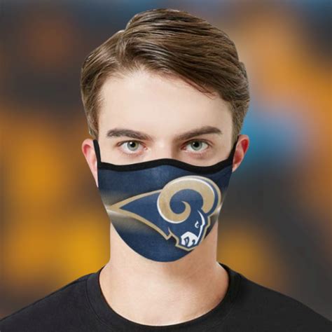 rams broncos face mask