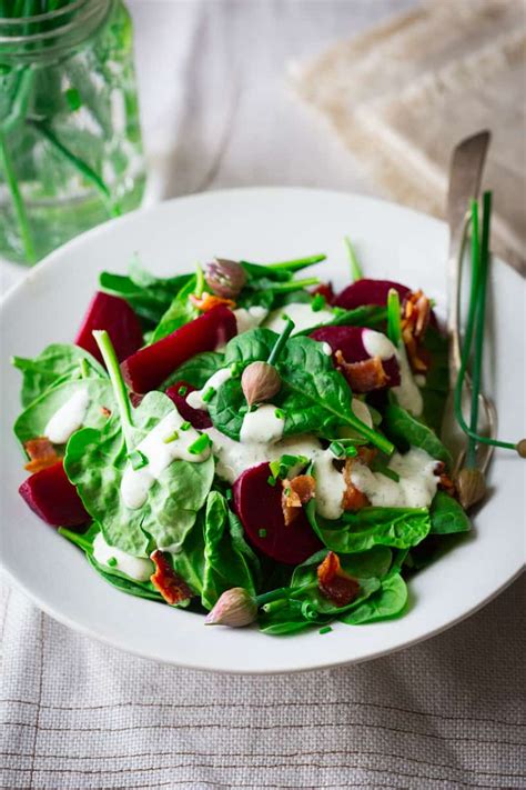 Ranch Dressing Spinach Salad