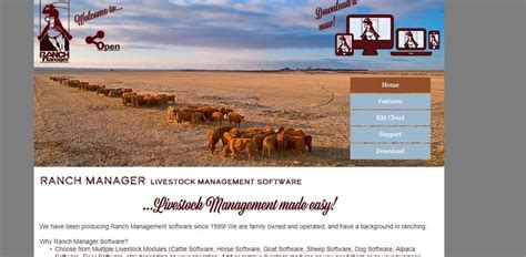 ranch manager livestock management software