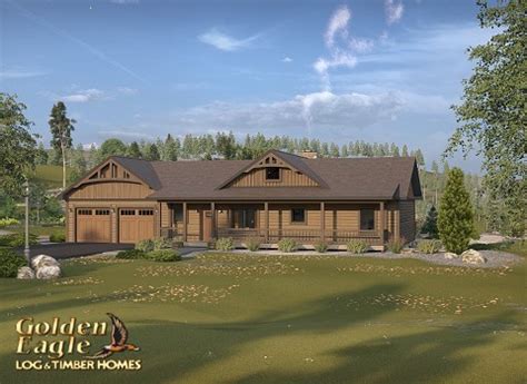 Ranch Style Log Homes