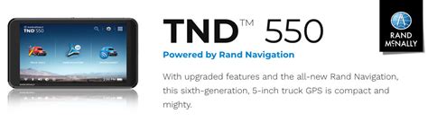 RAND MCNALLY TND 550 LM 5" TRUCK GPS NAVIGATION PLEASE READ 70609023281