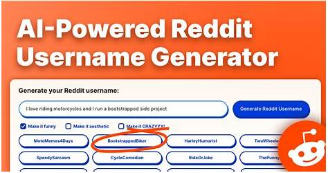 Random Username Generator Reddit