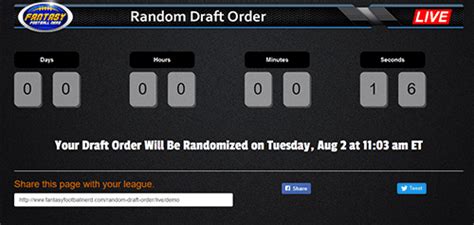 random fantasy draft order generator