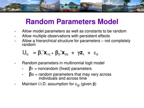 random parameter logit model