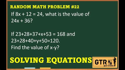 random problems to solve