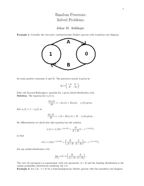 random process solved problems