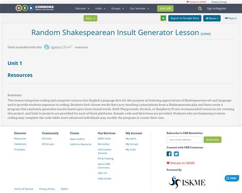 random shakespeare insult generator