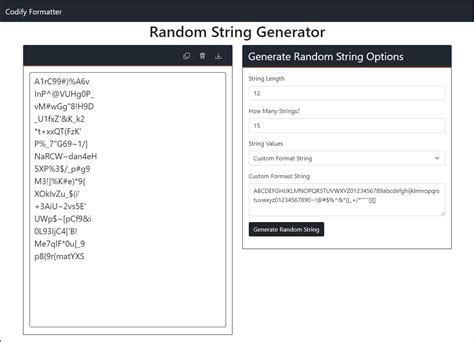Random String Generator Code