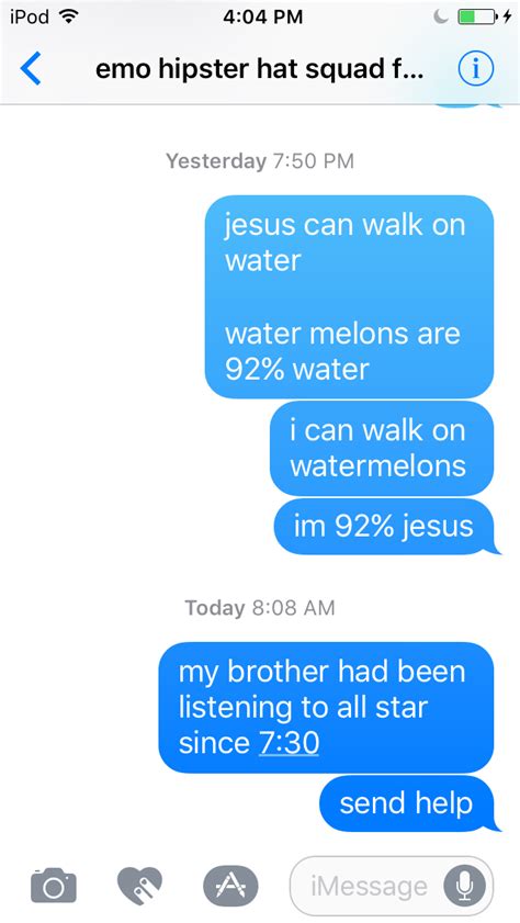 random things to text in a group chat