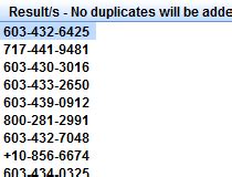 random us number to receive code