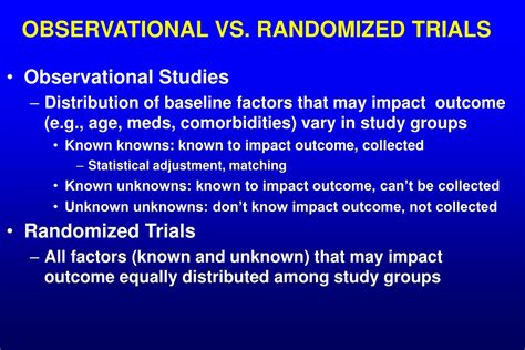 randomized controlled trial vs observational study