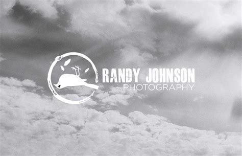Randy Johnson's photography company logo is a dead bird