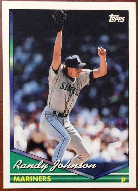 randy johnson baseball cards value