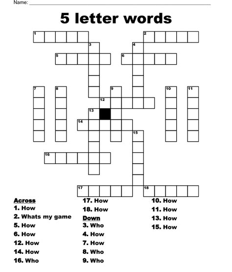 range 5 letters crossword