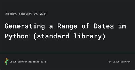 Range Between Dates Python
