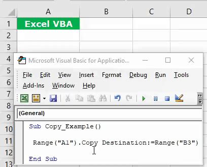 Range Copy And Paste Vba