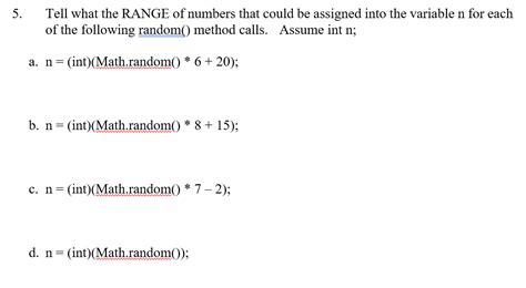 Range Of Math.random
