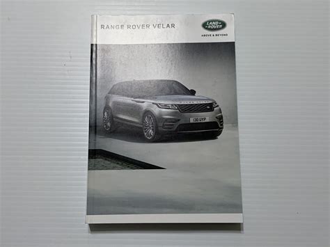 range rover velar owners manual