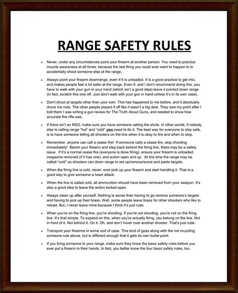 Range Safety Protocols