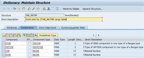 Range Table Declaration In Sap Abap 7.4