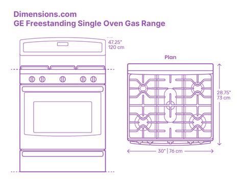 Range With Oven Dimensions