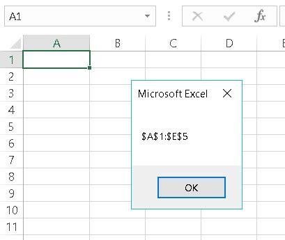 Range.address Excel Vba
