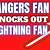ranger fan knocks out lightning fan