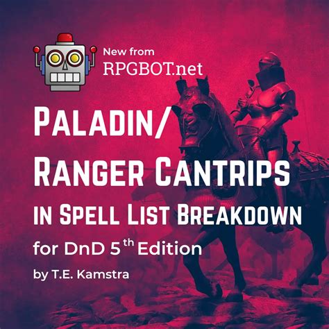 ranger spell list 5e rpgbot