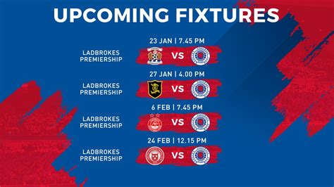 rangers fc friendly fixtures